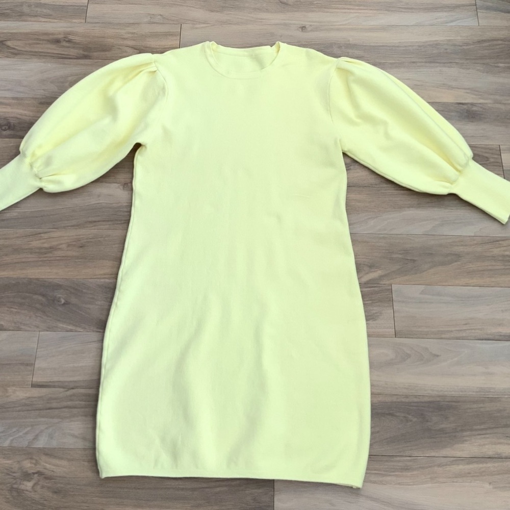 No name yellow mini dress